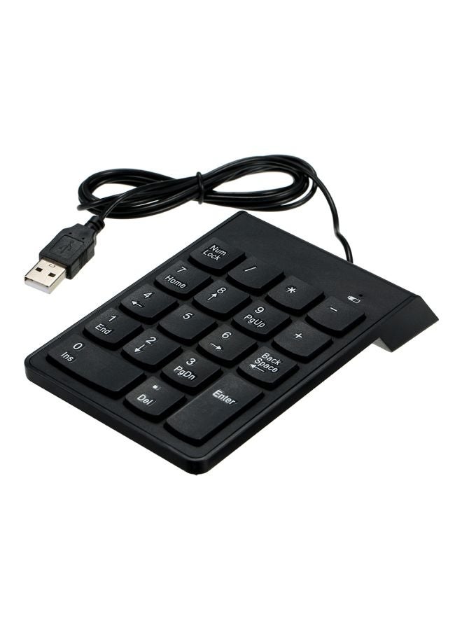 لوحة مفاتيح رقمية سلكية بوصلة USB أسود - Image 2