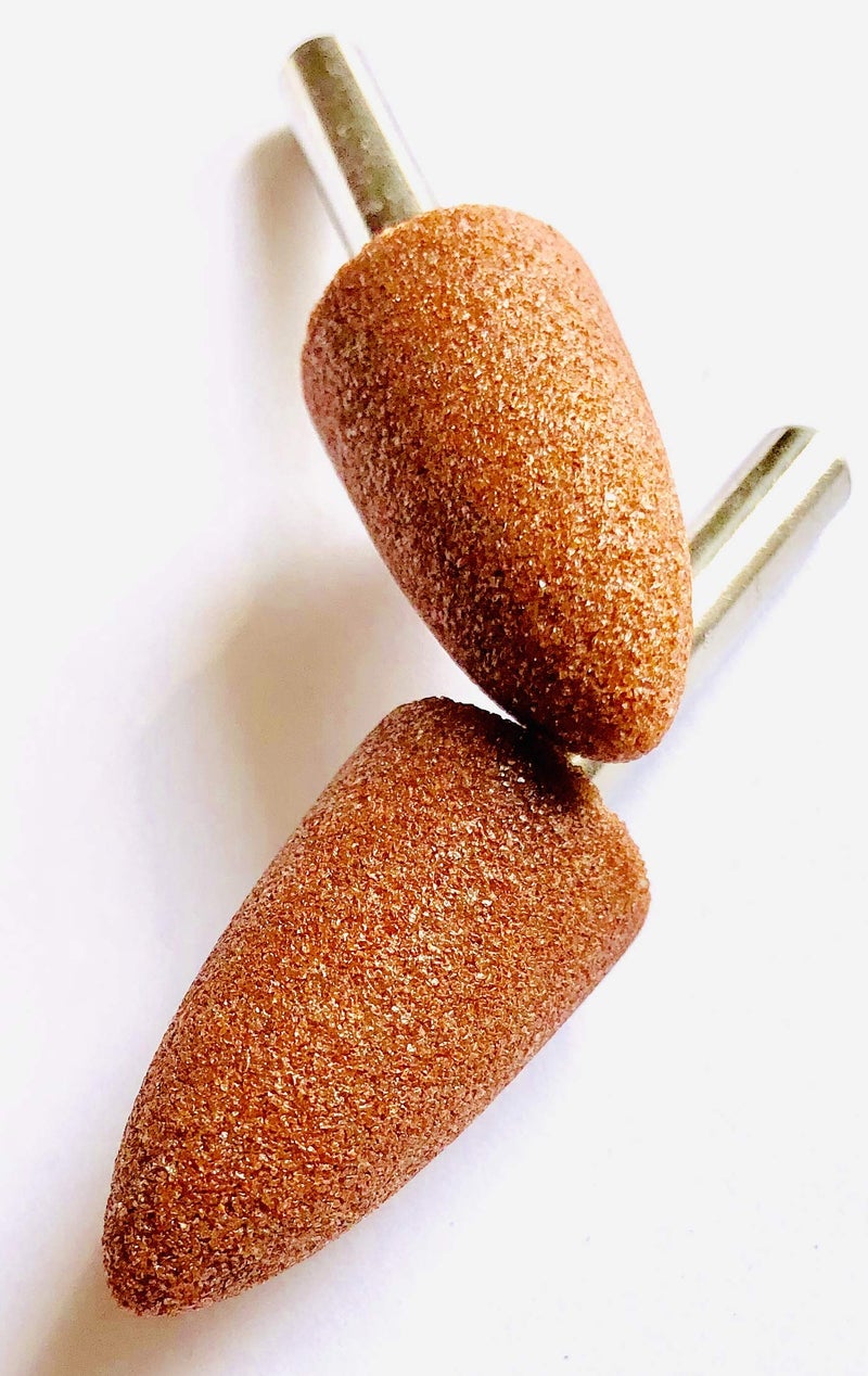 OSAKA ABRASIVE Aluminum Oxide Conical Mounted Point Shank (16mm X 32mm X 6 Mm, Orange) - Pack of 10 Pcs - Image 4