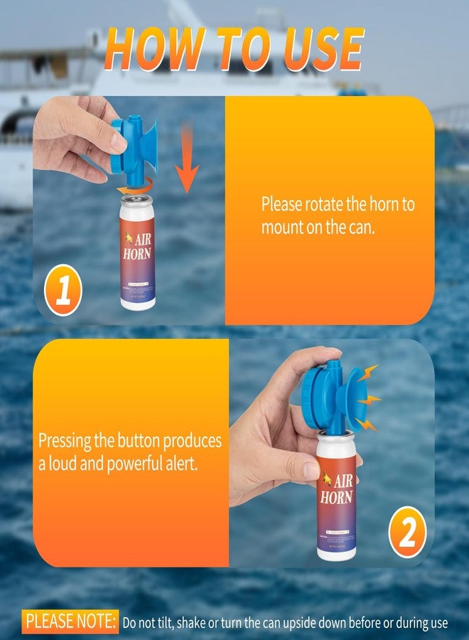 WITOROR Air Horns for Safety Loud Marine, Air Horns Can 1.4oz Mini Small Handheld for Boat Sporting Events Emergency Use Camping Hiking Outdoor, 1 Pack - Image 3
