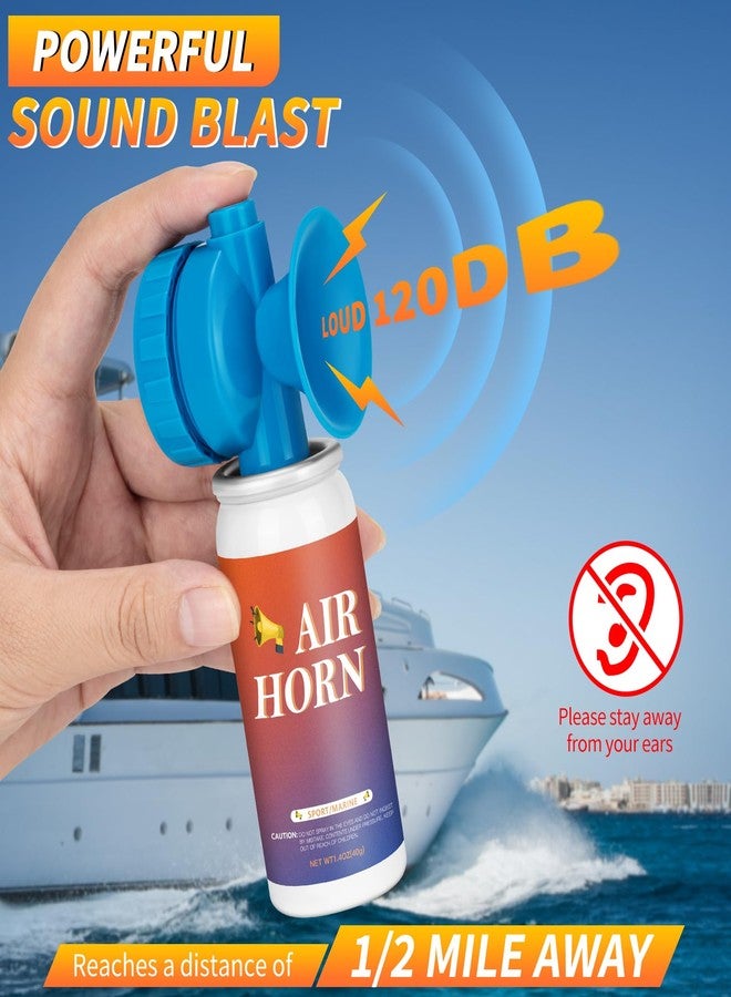 WITOROR Air Horns for Safety Loud Marine, Air Horns Can 1.4oz Mini Small Handheld for Boat Sporting Events Emergency Use Camping Hiking Outdoor, 1 Pack - Image 2