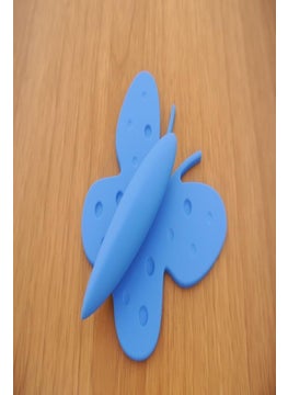 Azm Hırdavat Azm Hardware Pocket Child Handle 453032-505 Blue Butterfly 32 mm 