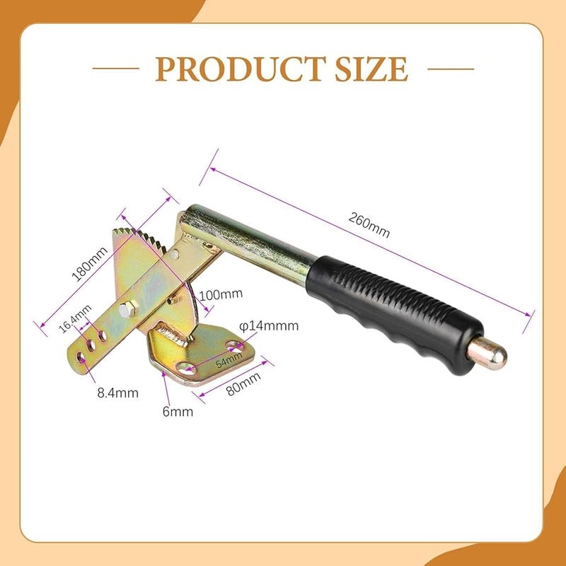 Handbrake Lever Parking Brake Handle with Regulator High Hardness Easy Installation for Trailers - Image 3