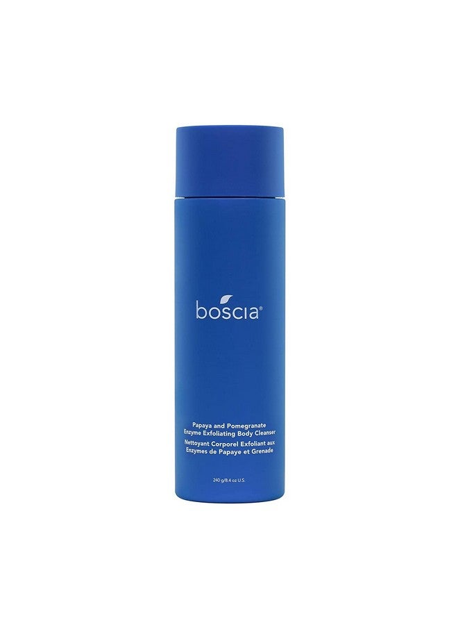 boscia Papaya & Pomegranate Enzyme Exfoliating Body Cleanser - Vegan, Cruelty-Free, Natural & Clean Skin Care - Body Cleanser Gel - For All Skin Types - 8.4 Oz