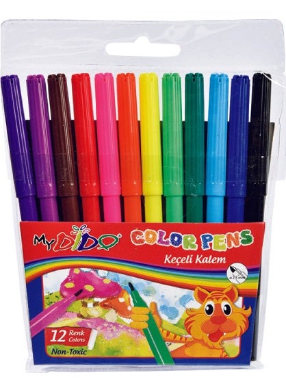 Südor - Mydido Felt Tip Pen 12 Colors Kk01 - Image 1