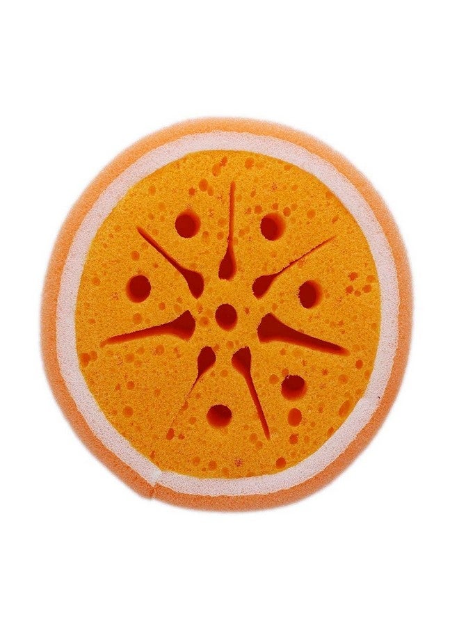 إسفنجة على شكل فاكهة برتقالية للحمام