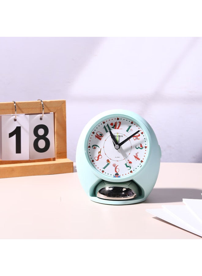 Rhythm High School Middle School Elementary Student Dedicated Silent Night Light Cute Alarm Clock Children Boys Simple Practical Wake-up Device Powerful Alarm Super Loud Cra862wr05 - Image 1