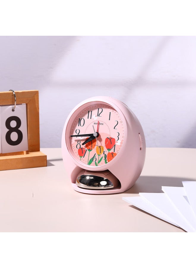 Rhythm High School Middle School Elementary Student Dedicated Silent Night Light Cute Alarm Clock Children Boys Simple Practical Wake-up Device Powerful Alarm Super Loud Cra862wr05 - Image 2