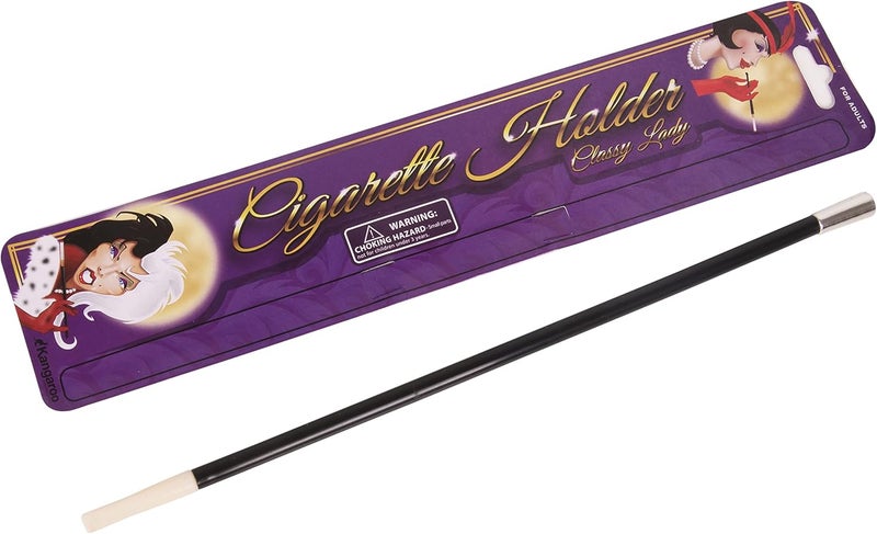 KANGAROO Long Black Fake Cigarette Holder Stick Extender Costume Accessories Toy 13 Inches - 1920s Flapper Cigarette Holder for Women - 20s Theme, Christmas and New Year Vintage Cosplay Dress up Prop - Image 1