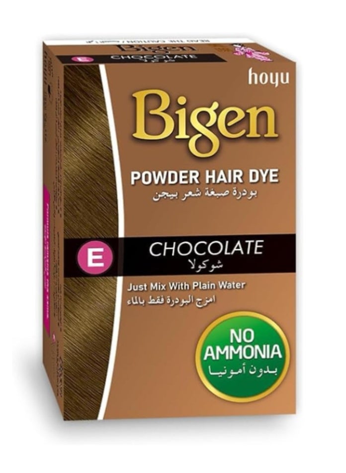Hair Color Powder E Chocolate 6g By Bigen