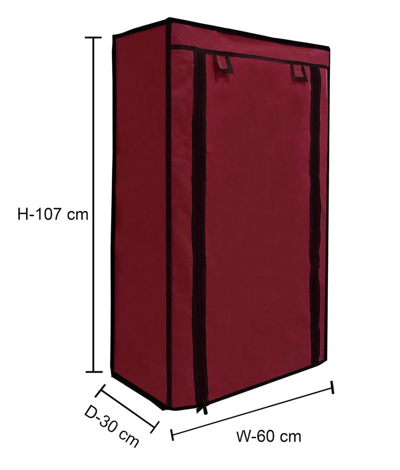 RAXON WORLD Cover for Shoe Rack Home Only for 6-Layer Portable Foldable Shoe Stand Non Woven Zipper Fabric Cover - Image 5