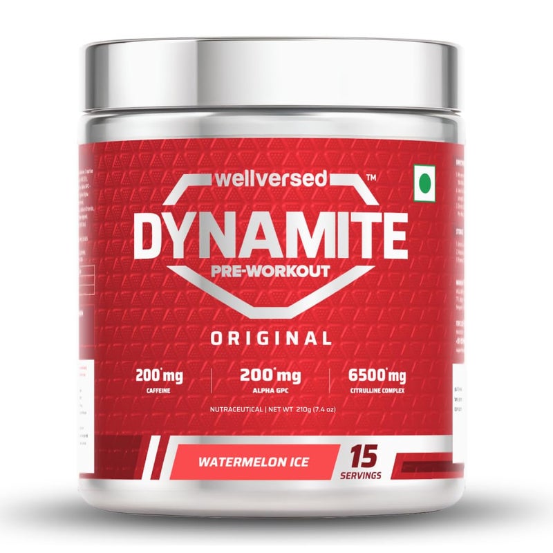Wellversed Dynamite Pre-Workout Watermelon Ice (210g) - Image 2