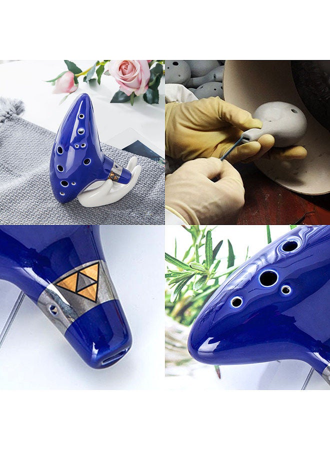 Generic 12-Hole Alto C Ocarina Portable Musical Instrument With Protective Bag - Image 3