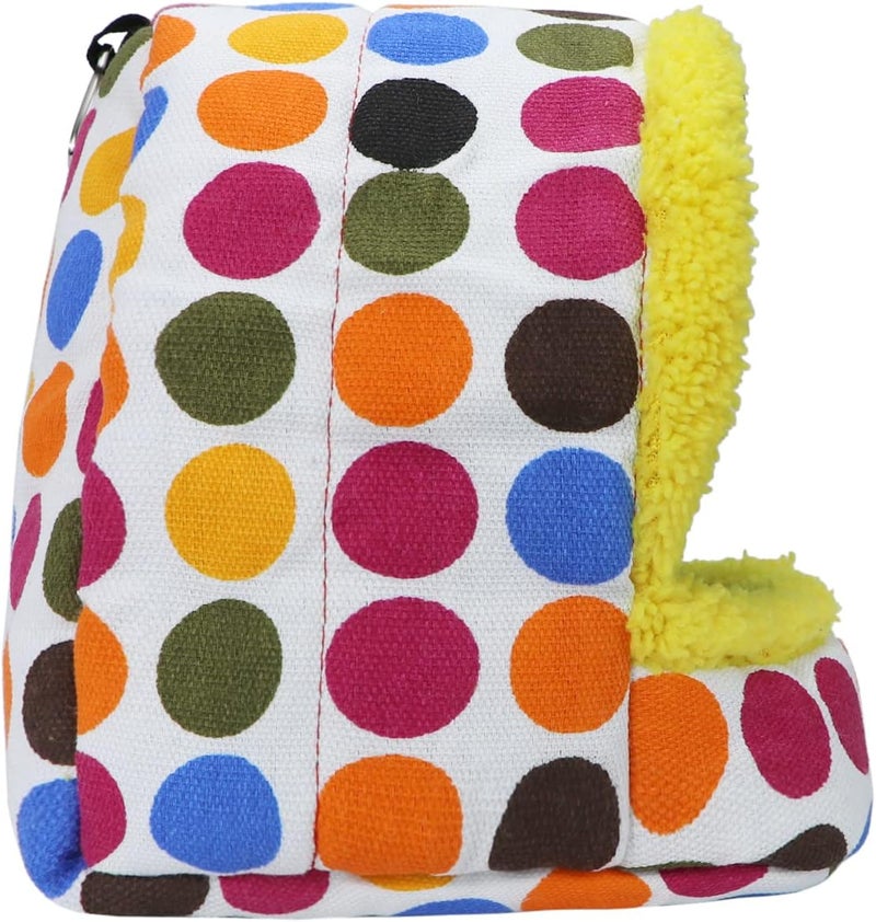 Litewoo Bird Hanging Hammock Winter Warm Parrot Nest House Bed Plush Snuggle Pet Cave Hammock Toy for Conure Lovebird Budgie Parakeet Cockatiel Cage Accessory (Large) - Image 4