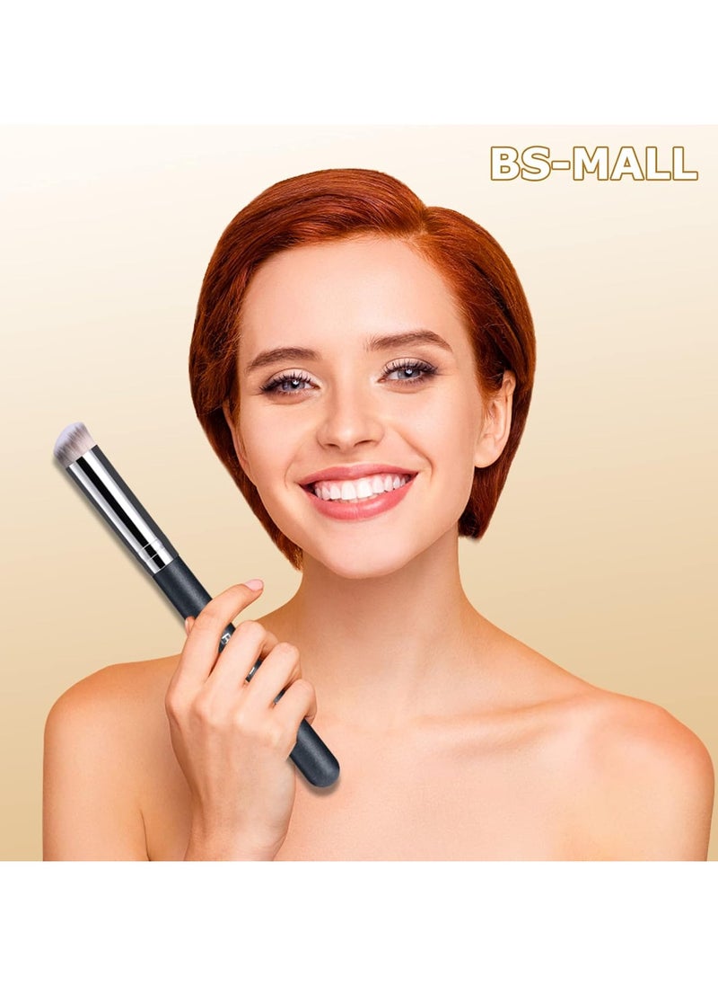BS مول مجموعة فرشاة كريم الأساس BS-MALL لإخفاء عيوب البشرة، فرشاة صناعية بمقبض خشبي مكونة من قطعتين  - Image 2