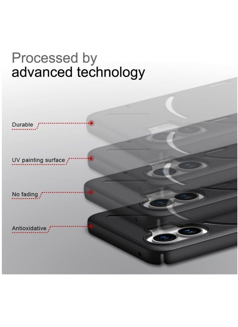 JAJEEK Super Frosted Shield Series Cover Case for Nothing Phone 2 – Sleek Black, Premium Protection, Anti-Scratch, Shockproof, Slim Fit Design for Ultimate Durability - Image 4