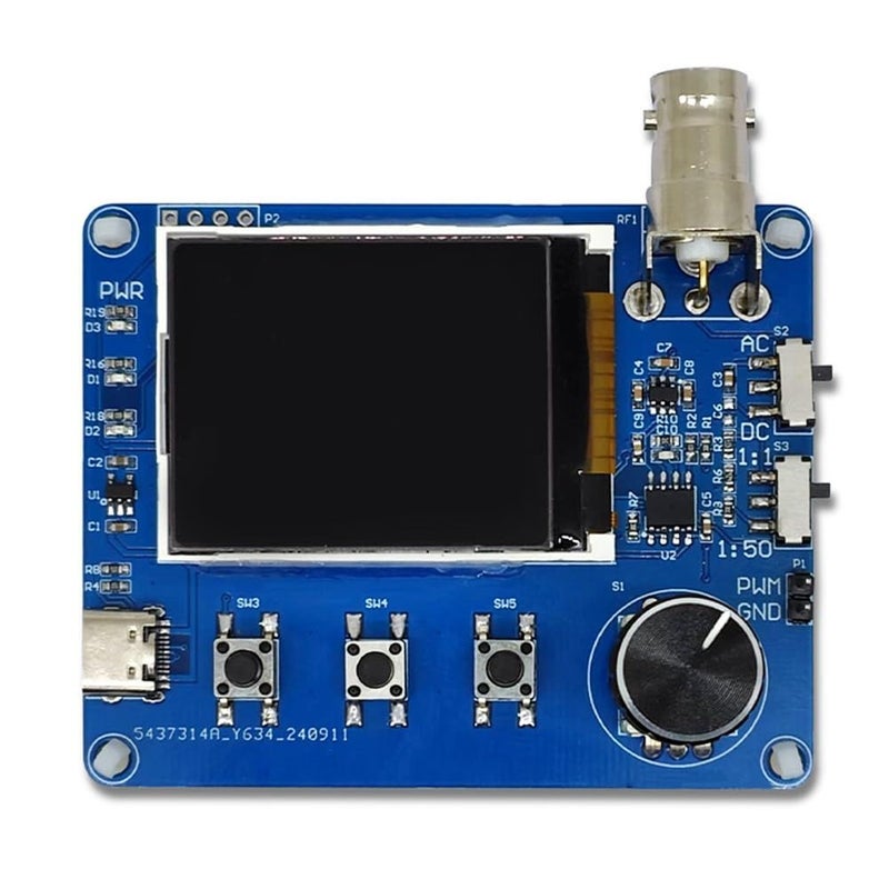 راسم الذبذبات الرقمي لقياس الموجات، مقياس تردد، خرج موجة مربعة، شاشة LCD بحجم 1.8 بوصة. - Image 2