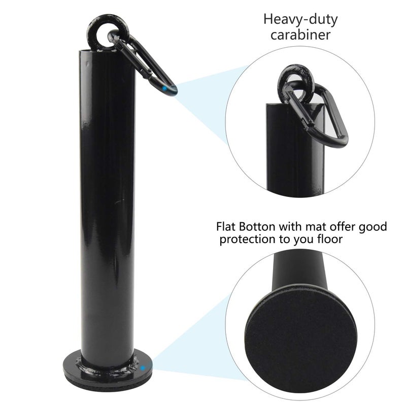 LFJ Weight Loading Pin with Carabiner fit 1 inch and 2 inch Olympic Weight Plate for Cable Pulley System LAT Pulldown (Olympic Plates Loading Pin) - Image 3
