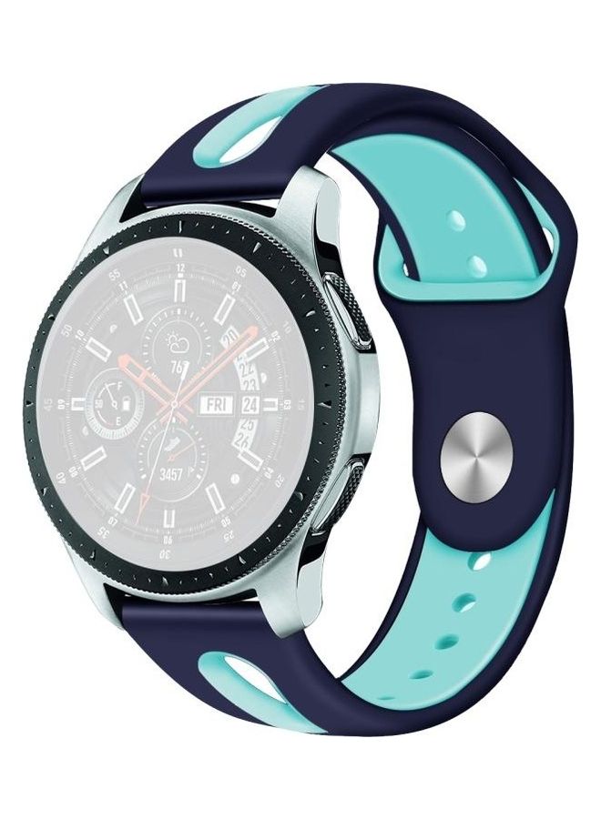 NIBEMINENT Replacement Strap for Samsung Galaxy Watch 46mm Blue/Green - Image 2