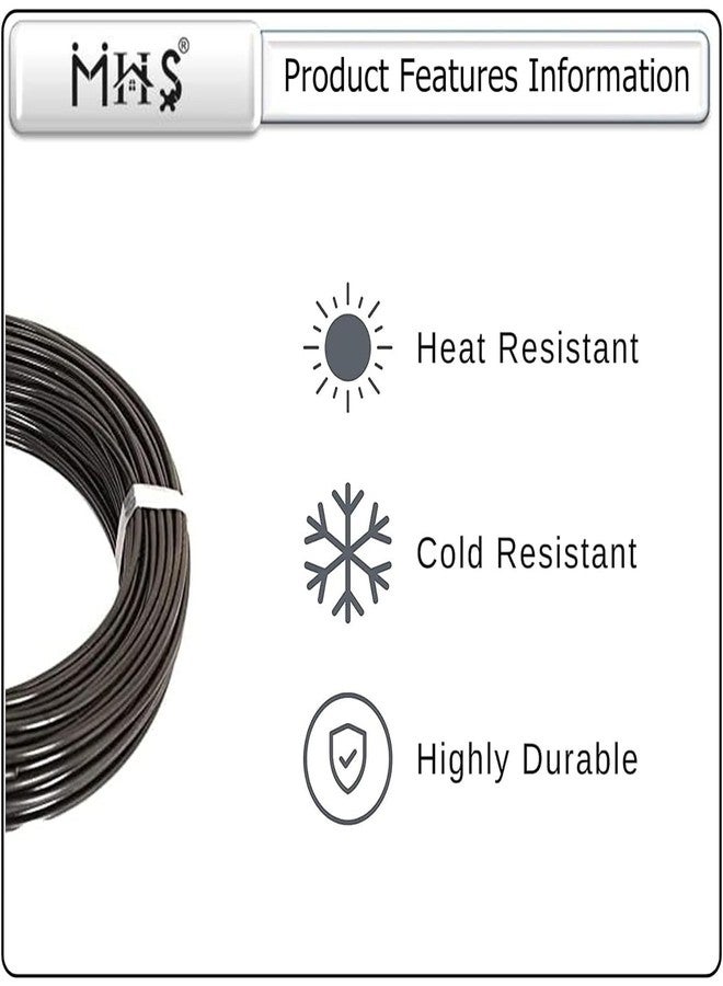 MHS Nylon PVC Coated Heavy Duty Cloth Drying Wire | Galvanised Steel Core | Rust Resistant Laundry Clothesline for Indoor & Outdoor Use (10 Meter) - Image 3