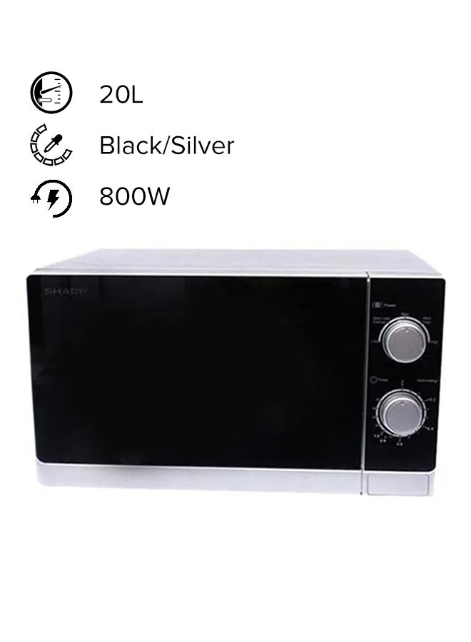 شارب فرن ميكروويف كهربائي 20 L 800 W R-20CT(S) أسود/ فضي - Image 1