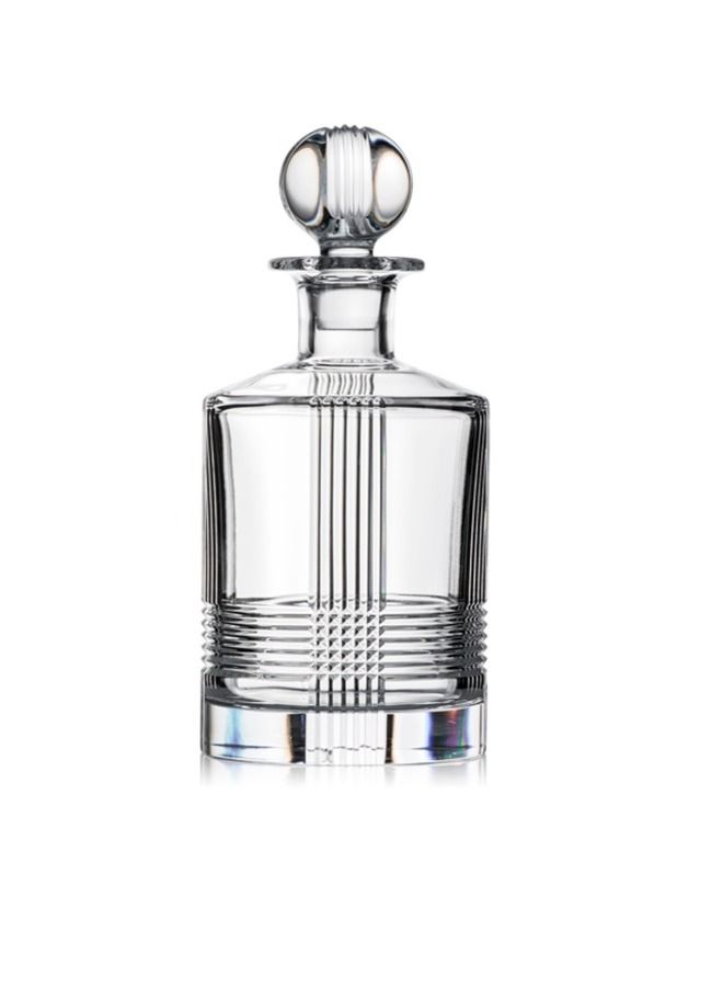 Rogaska Fan Club Crystal Round Decanter 
