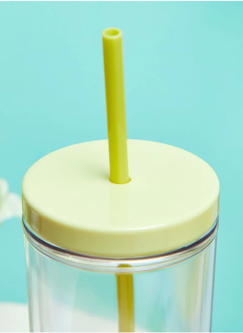 Kate Spade Monogram Tumbler With Straw - L