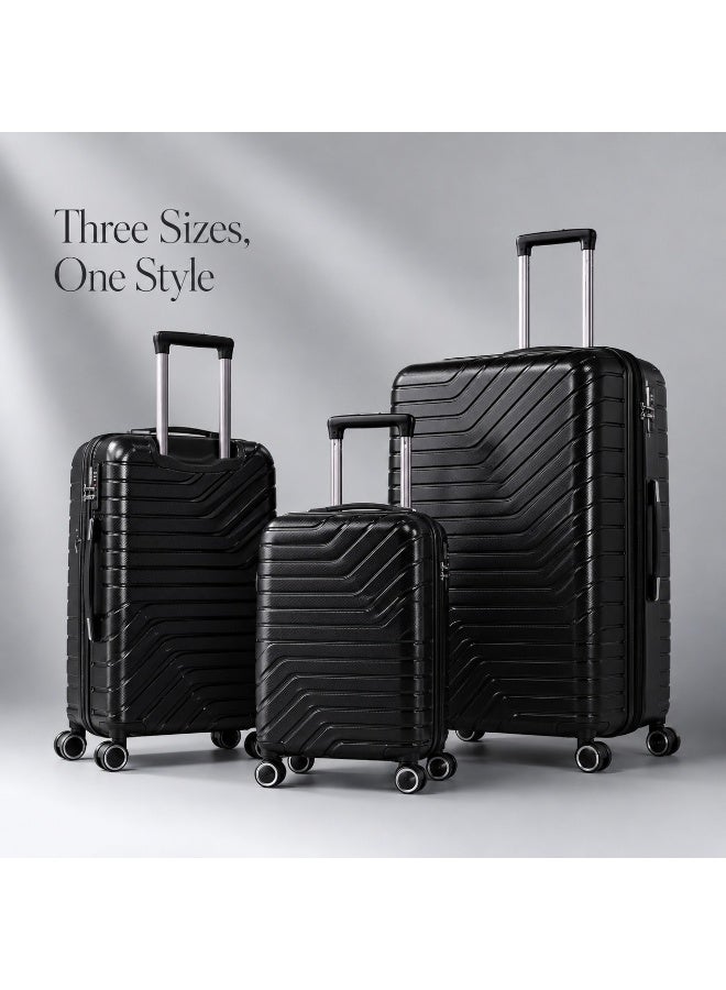 3-Piece Wheeled Luggage Set, Lightweight and Durable Travel Suitcases, Easy Maneuverability and Organized Storage for Every Trip - Image 1