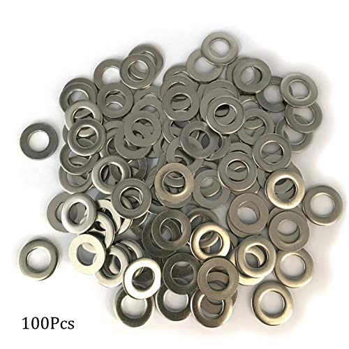 NACX M10 Flat Washer, 304 Stainless Steel, 10mm ID, 20mm OD, 2mm Thickness, Plain Finish, for Bolt and Screw (Pack of 100) - Image 3