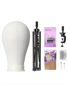 Mannequin Head Stand Adjustable Wig Stand Tripod for Hairdressing Training,Cosmetology Mannequin Training Professional Metal Support Tripod (Black)