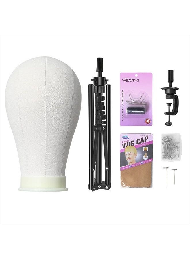 MEIBR - Mannequin Head Stand Adjustable Wig Stand Tripod for Hairdressing Training,Cosmetology Mannequin Training Professional Metal Support Tripod (Black) - Image 1