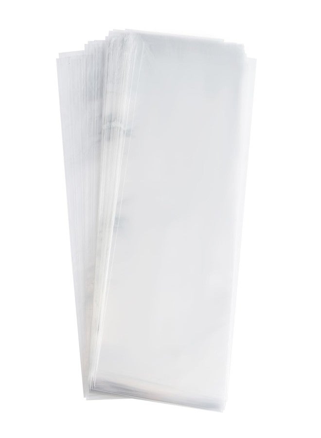 Volanic 100PCS Clear Treat Bags 4X11 Inches OPP Cello Cellophane Flat Bag With Colorful Twist Ties For Wedding Gift Candy Cookie Bakery Dessert Wrap - Image 3