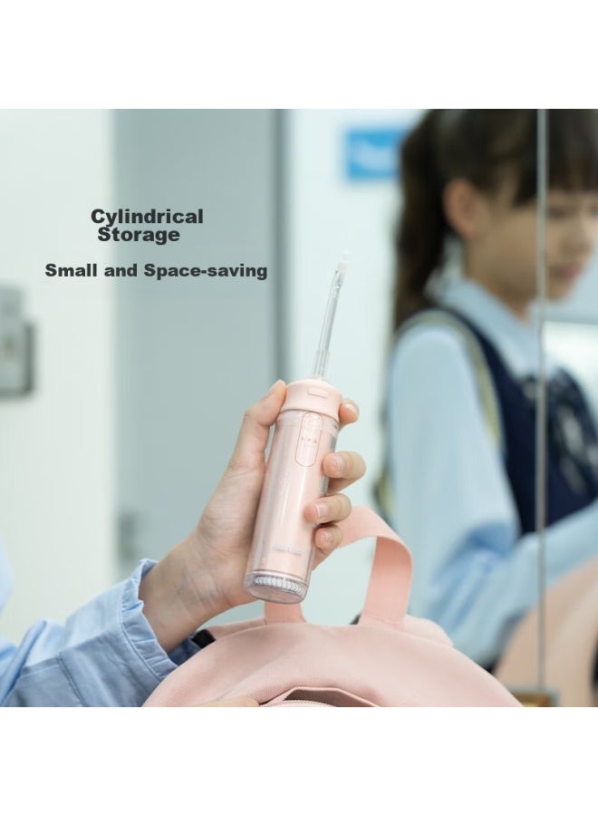 B-Air Bair V2k Children's Electric Oral Irrigator For Ages 6-10 Home Portable Orthodontic Oral Dental Cleaning Water Flosser For Kids, Cute Pink - Image 4