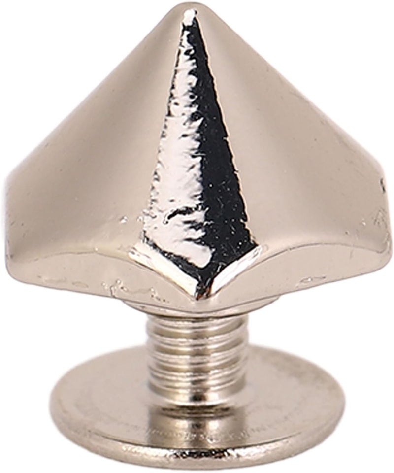 Silver Zinc Alloy Rivet Screw Set For Leather Belts Bags Purses Wallets Crafts - Image 1