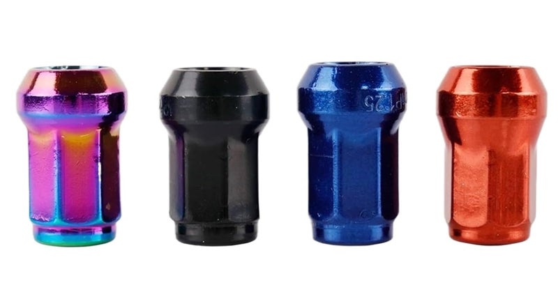 Red Lug Nuts 20pcs M12x1 5 32mm Composite Steel Wheel Nuts Car Rims Lug Bolts - Image 2