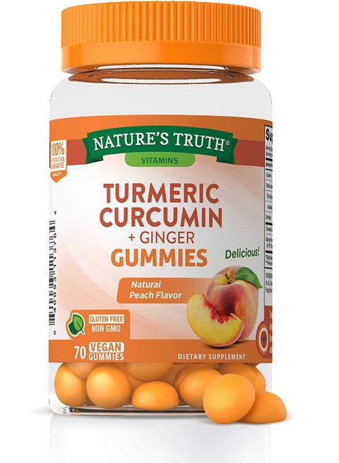 Nature's Truth Turmeric & Ginger 70 Vegan Gummies, 70 Count