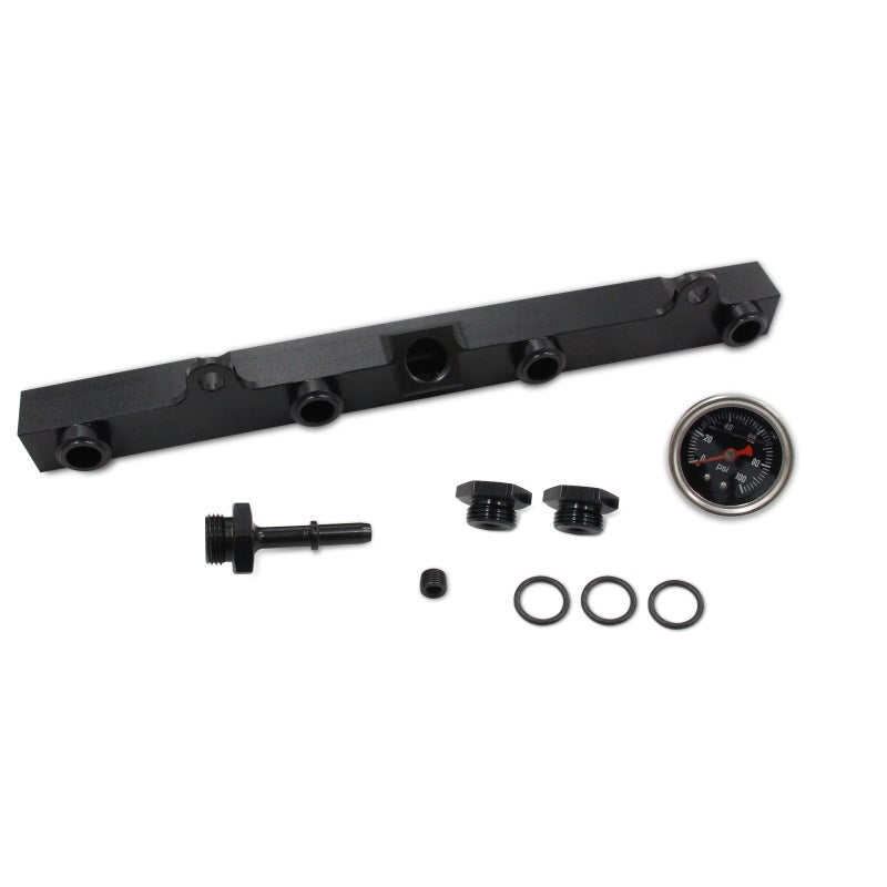 Fuel Rail: Black Premium Aluminum Alloy - High Reliability K Series Fuel Rail for Acura RSX 2002-2006, Honda Civic SI 2001-2005 - Image 3