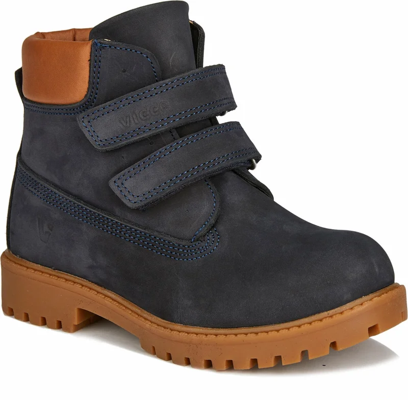 VICCO Boy 916.V.469 Booties Leather Boots Navy Blue