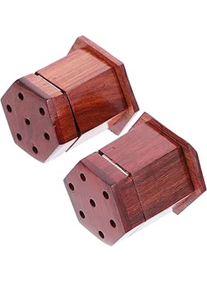 Hexagonal Incense Burner Ornament 2PCS Set For Study Living Room - Image 1