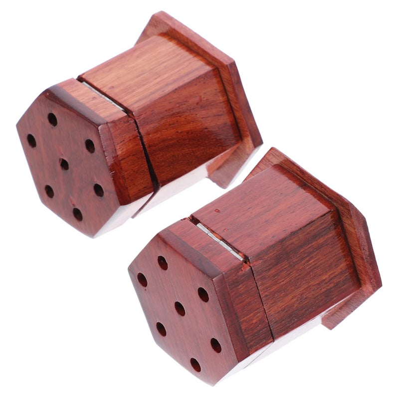 Hexagonal Incense Burner Ornament 2PCS Set For Study Living Room - Image 2