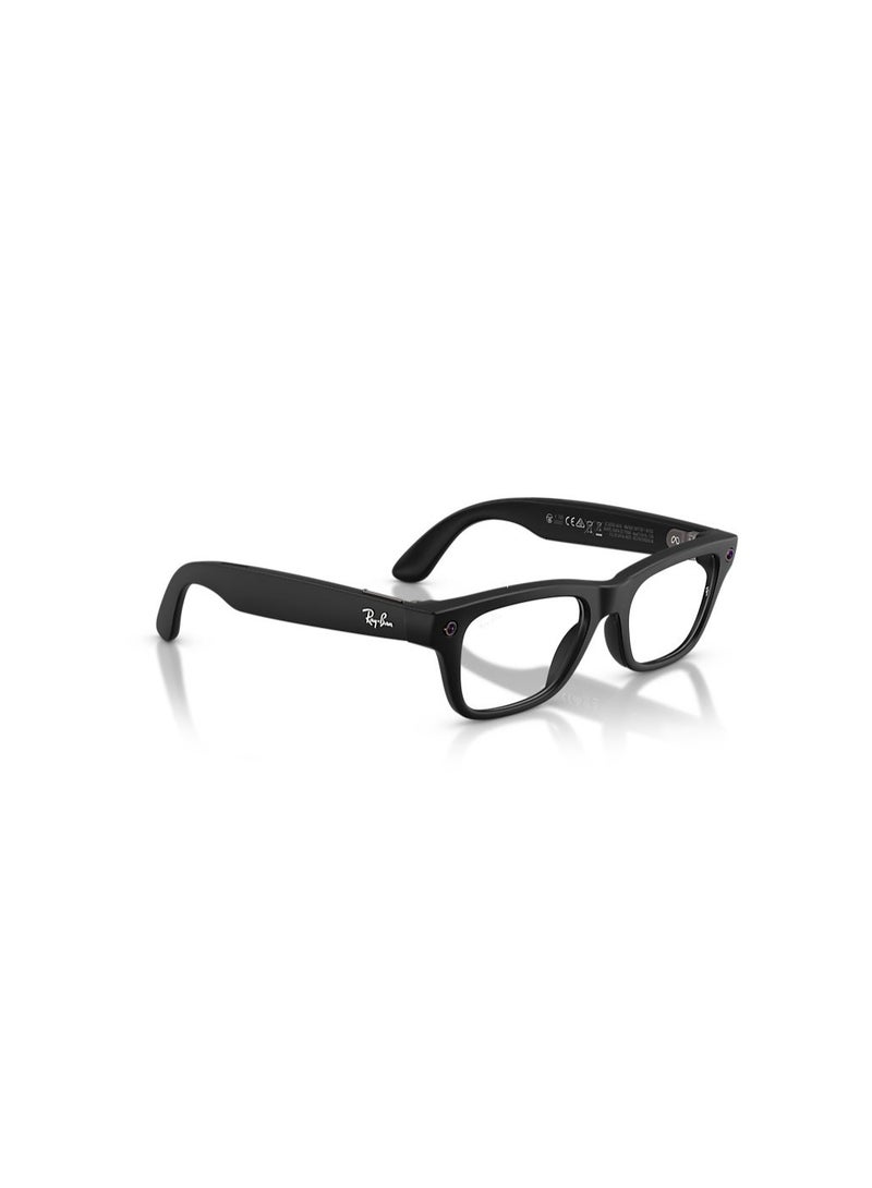 ميتا 219 mAh RAY-BAN META BLAYZER OPTICS (GEN 2) FRAME MATTE BLACK, LENSE CLEAR RW7001, SIZE S54 Matte Black - Image 2