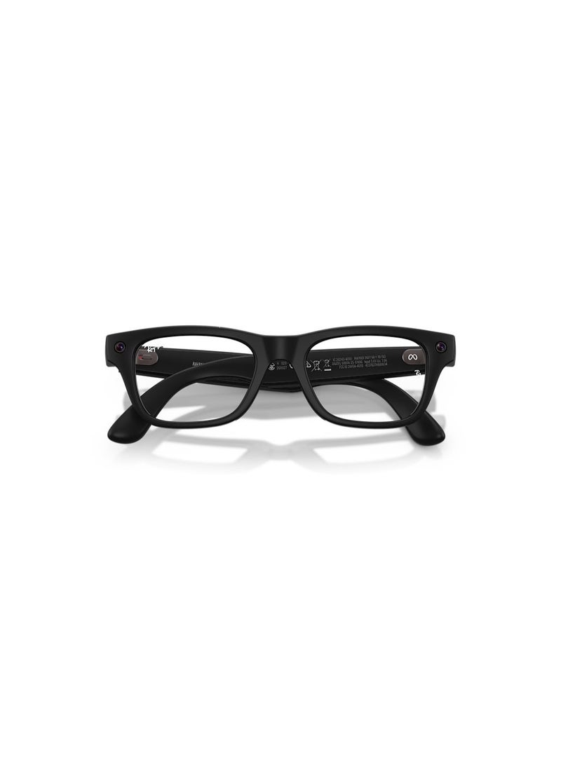ميتا 219 mAh RAY-BAN META BLAYZER OPTICS (GEN 2) FRAME MATTE BLACK, LENSE CLEAR RW7001, SIZE S54 Matte Black - Image 3