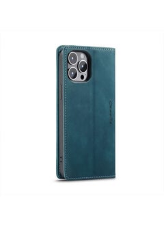 CaseMe iPhone 15 Pro Max/iPhone 15 Ultra Leather Case Wallet Flip Cover Card Slots Magnetic Closure Stand Phone Holder Function Fold Shockproof Protective Full Protection Anti-drop Anti-scratch Accessory  - Image 5