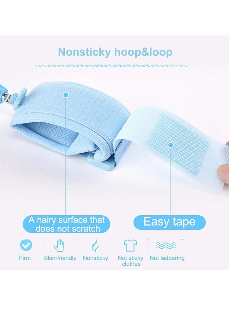 Adjustable Baby Safety Reins, 360 ° Lossless Rotating Wrist Loop with Safety Lock, Comfortable Wristband (Blue) Suitable for Toddlers to Learn Walking, Outdoor Activities, And Travel - Image 2