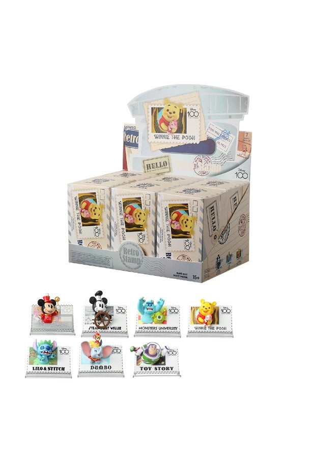 Miniso Disney Retro Stamp Collection Surprise Box Figure 