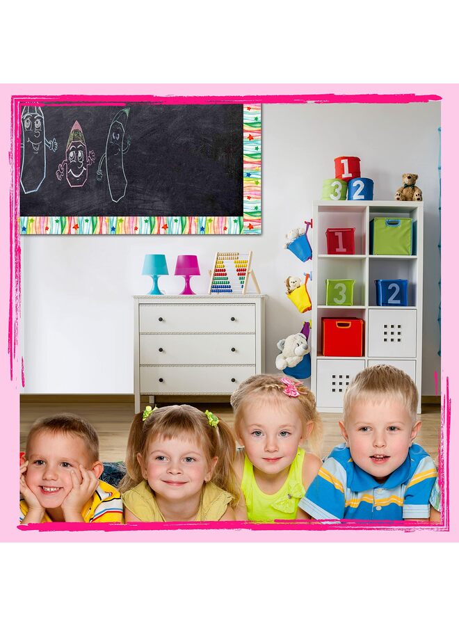 LAMAY 60 Feet Bulletin Board Borders, Confetti Scalloped Rolled Border Trim for School Classroom Offices - Image 5