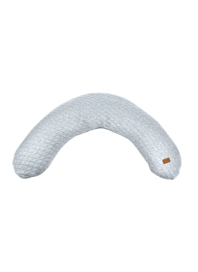 بيابا Big Flopsy Nursing Pillow, Pregnancy Pillow, Multifunctional Pregnancy Pillow, Suitable For Sleeping/Breastfeeding, Support, Relaxation And Comfort, Cotton Flower - Grey Mottled