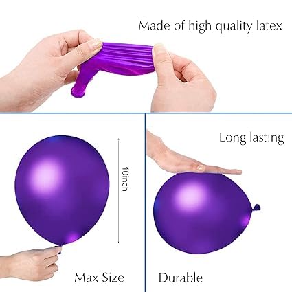 BRIJBAZAAR Mermaid Balloons For Birthday Decoration For Girl- Cute 61Pcs Balloon Decoration - Image 3