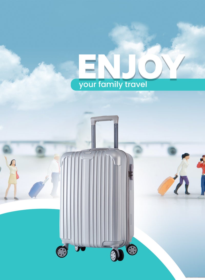 Stargold Single Travel Trolley Luggage Hardside Expandable 4 Spinner Wheels 20 Inch 3 numbered lock ABS+PC material - Image 4