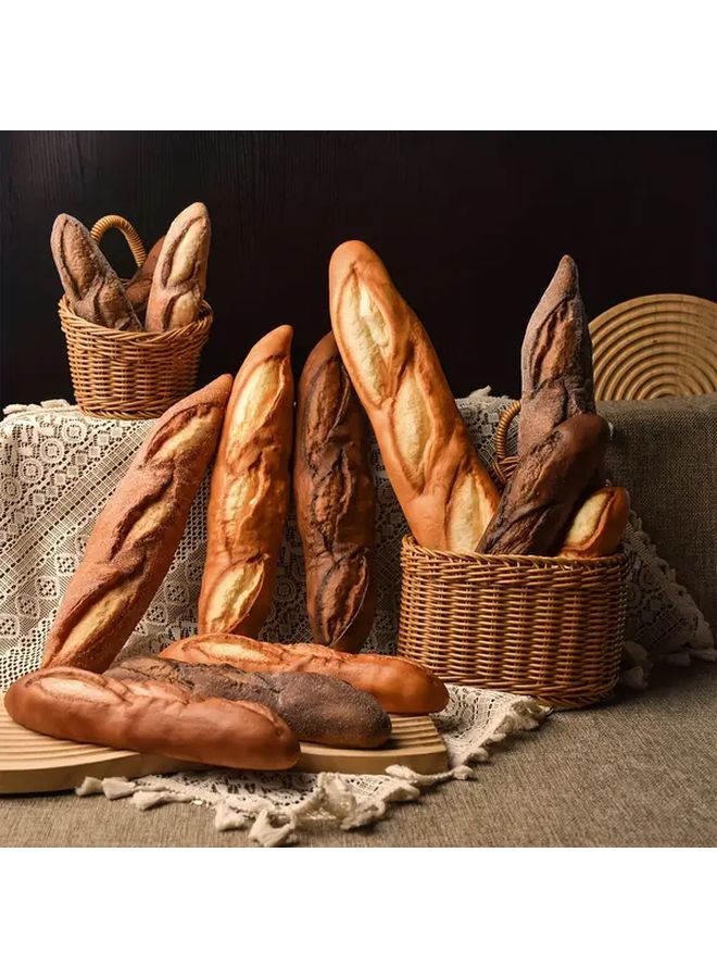 3pcs Realistic French Baguette Models PU Material European Style Bread Decorations - Image 4