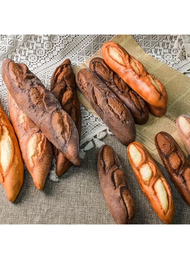 3pcs Realistic French Baguette Models PU Material European Style Bread Decorations - Image 5